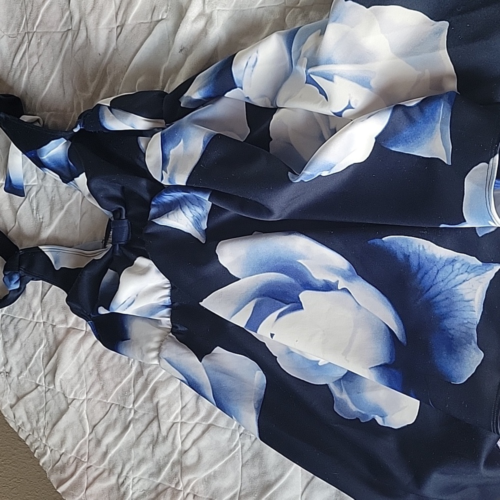 Floral Blue SwimDress